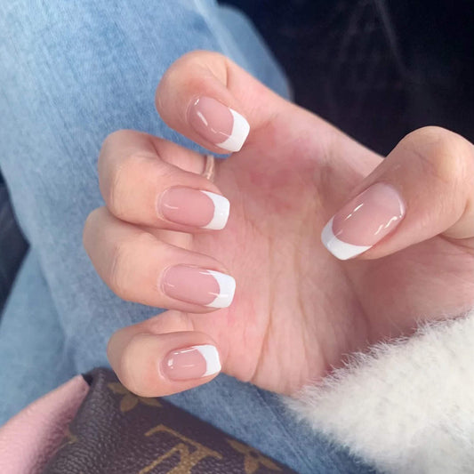 French Tip Press On Nails